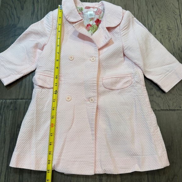 Janie‎ and Jack Pink Quilted Jacket Coat Floral Lining Baby Girl 12 to 24 Months - Picture 2 of 8